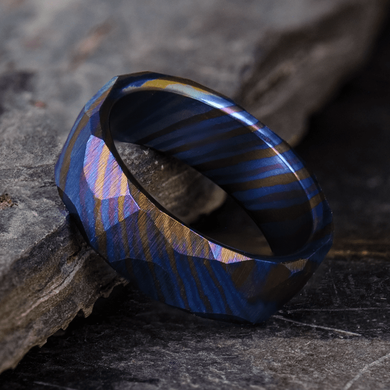 Obsidian Timascus Ring3