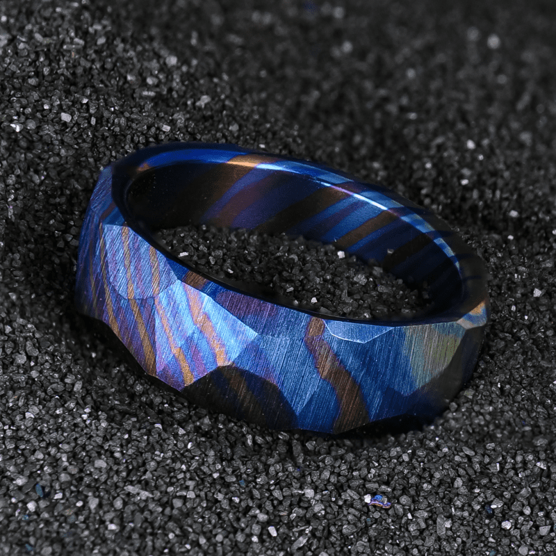 Obsidian Timascus Ring4